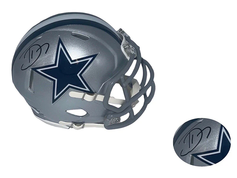 Trevon Diggs Dallas Cowboys Autographed Speed Mini Helmet JSA