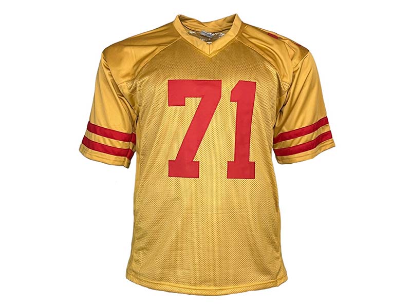 Trent Williams Autographed San Francisco Custom Gold Football Jersey JSA