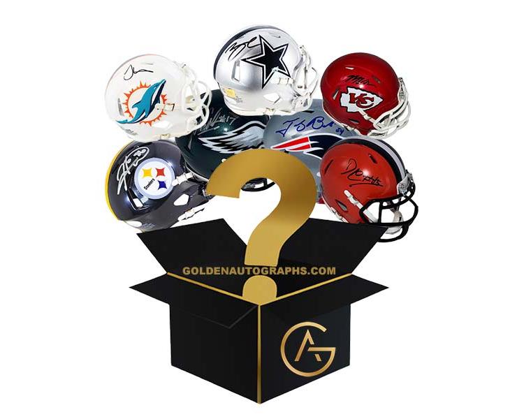 Autographed Football Mini Helmet Mystery Box