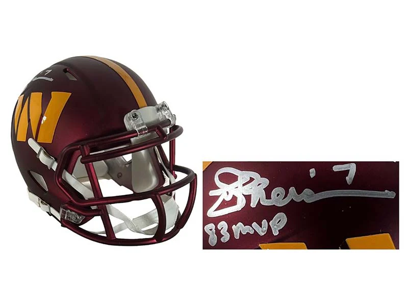 Joe Theismann Signed Washington Redskins Speed Mini Helmet (JSA) MVP Inscription