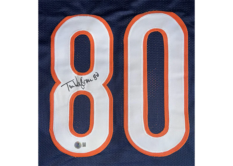 Tim Wrightman Signed Custom Blue Football Jersey?Beckett