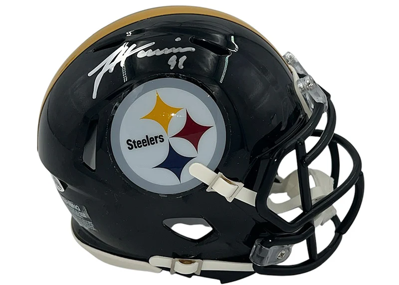 James Harrison Signed Pittsburgh Steelers Mini Football Helmet JSA