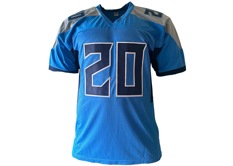 Tony Pollard Signed Tennessee Custom Light Blue Football Jersey Beckett