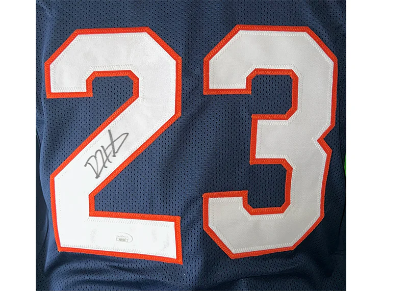 Devin Hester Signed Chicago Custom blue Football Jersey JSA
