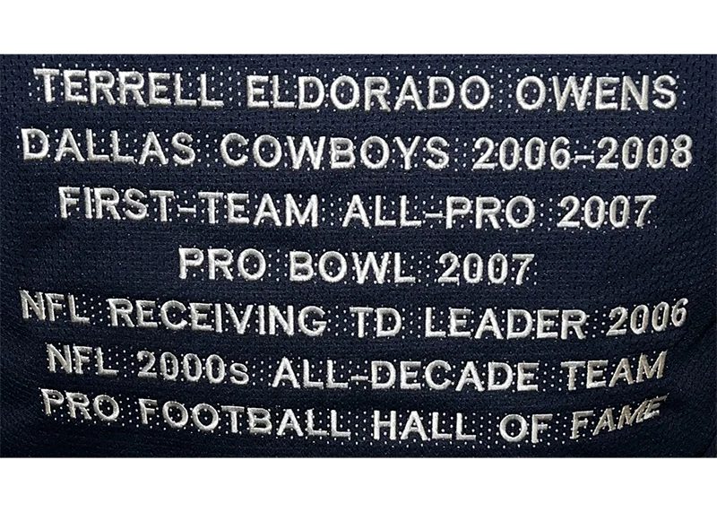 Terrell Owens Autographed Dallas Custom Thanksgiving Football Jersey (JSA)