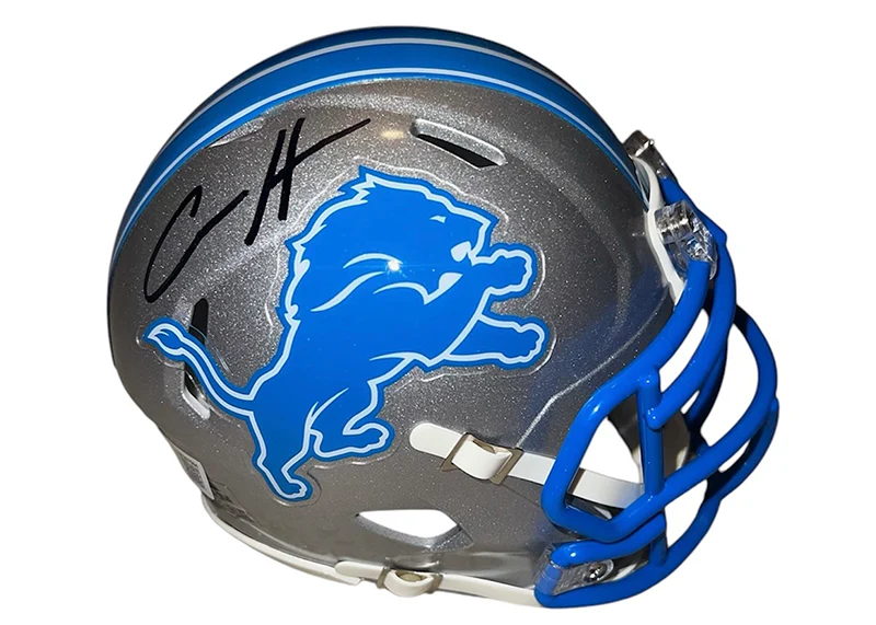 Aidan Hutchinson Signed Detroit Lions Speed Mini Football Helmet (Beckett)