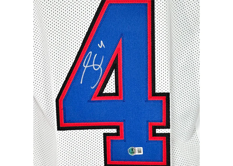 James Cook Signed Buffalo Custom White Football Jersey Beckett