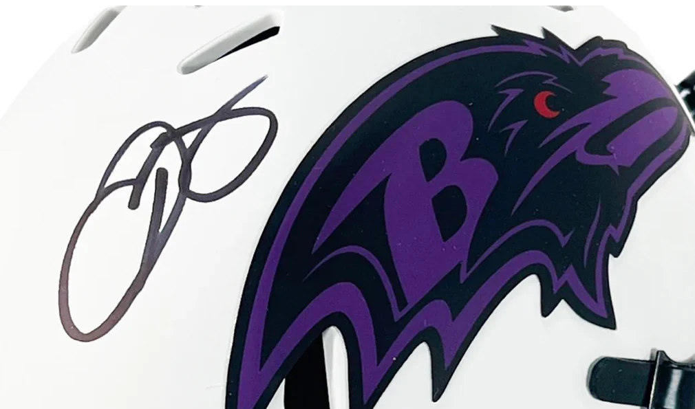 Odell Beckham Jr. Signed Lunar Baltimore Ravens Mini Helmet Beckett