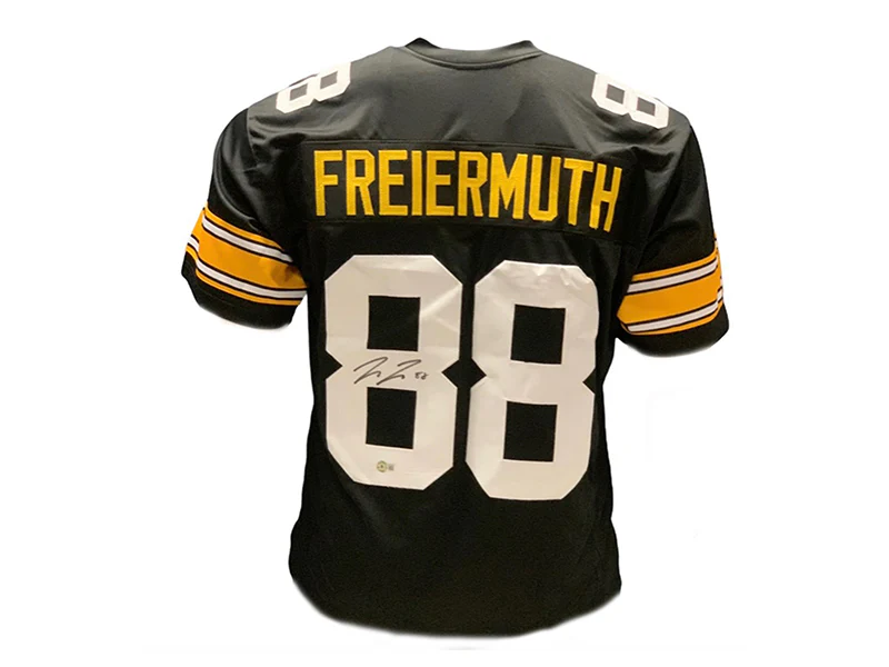 Pat Freiermuth Autographed Pittsburgh Pro Style Black Football Jersey (Beckett)