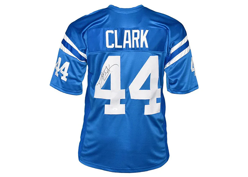 Dallas Clark Signed Indianapolis Custom Blue Football Jersey Beckett