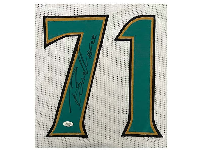 Tony Boselli Autographed Jacksonville Pro Style White Football Jersey JSA