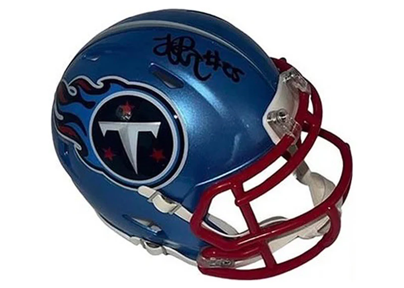 Lendale White Autographed Signed Tennessee Titans Flash Speed Mini Football Helmet (JSA)