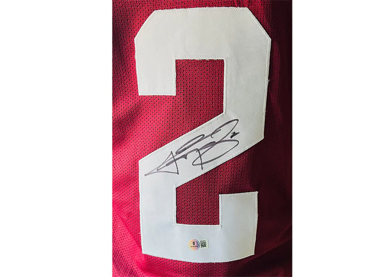 Johnny Manziel Autographed Custom College Football Jersey Maroon Beckett