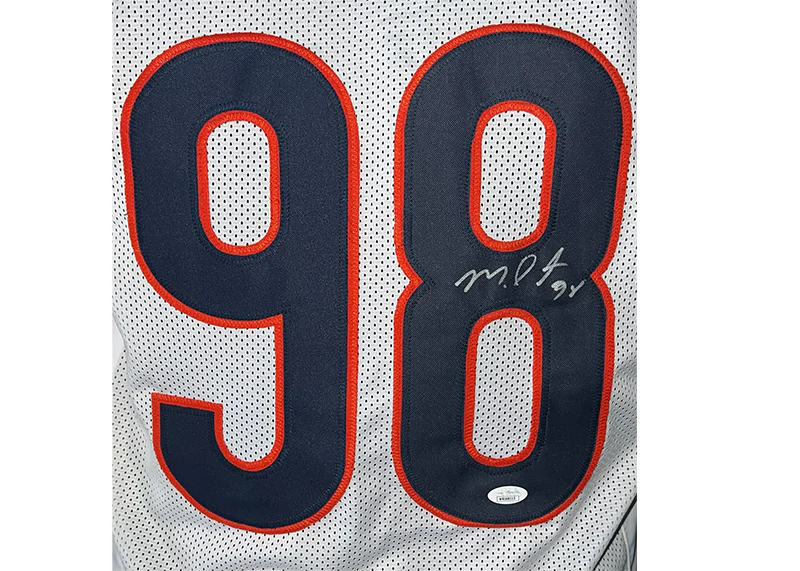 Montez Sweat Signed Chicago Custom White Football Jersey JSA