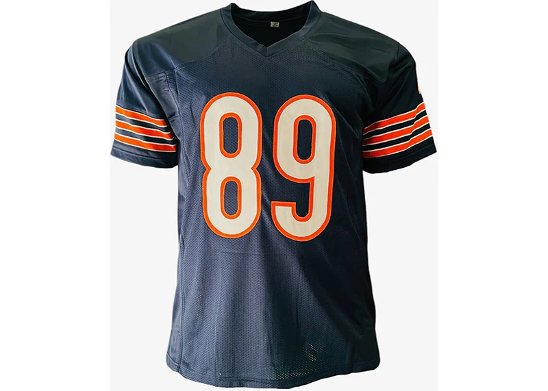 Mike Ditka Autographed Chicago Navy Custom Football Jersey JSA