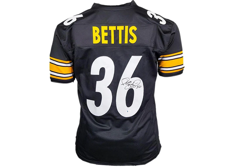 Jerome Bettis Signed Pittsburgh Custom Black Football Jersey (JSA)