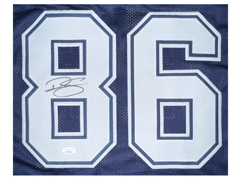 Dalton Schultz Autographed Dallas Pro Style Blue Football Jersey JSA