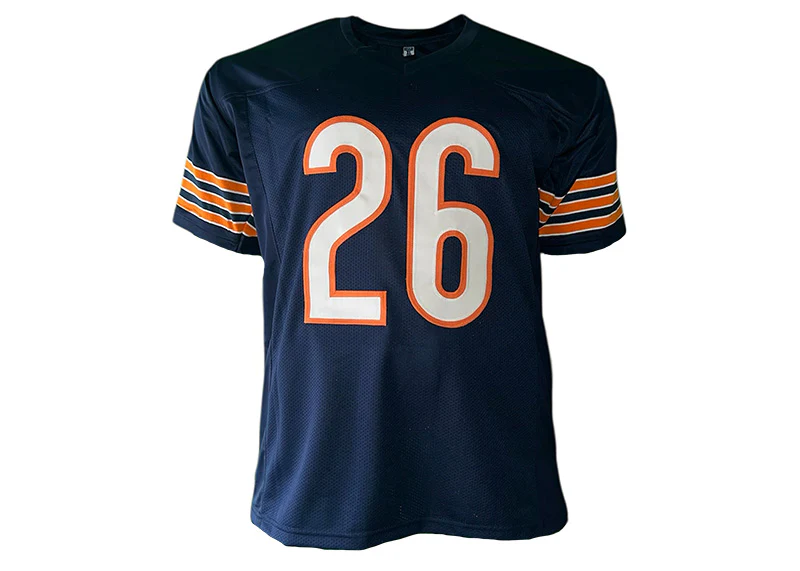 Matt Suhey Signed Chicago Custom Blue Football Jersey?Beckett