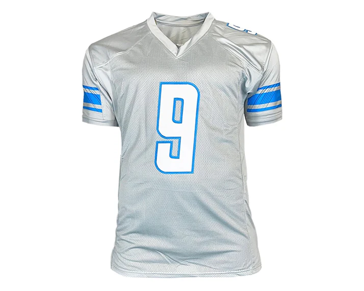 Jameson Williams Signed Detroit Custom Grey Football Jersey Beckett