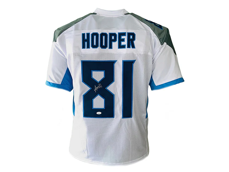 Austin Hooper Autographed Tennessee Pro Style White Football Jersey JSA