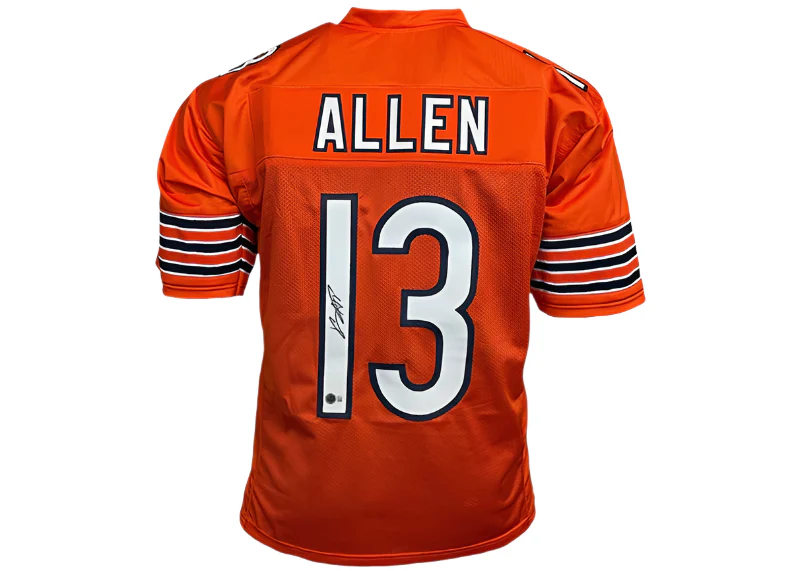 Keenan Allen Signed Chicago Custom Orange Football Jersey Beckett