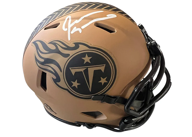 Jevon Kearse Signed Tennessee Titans STS Mini Football Helmet JSA