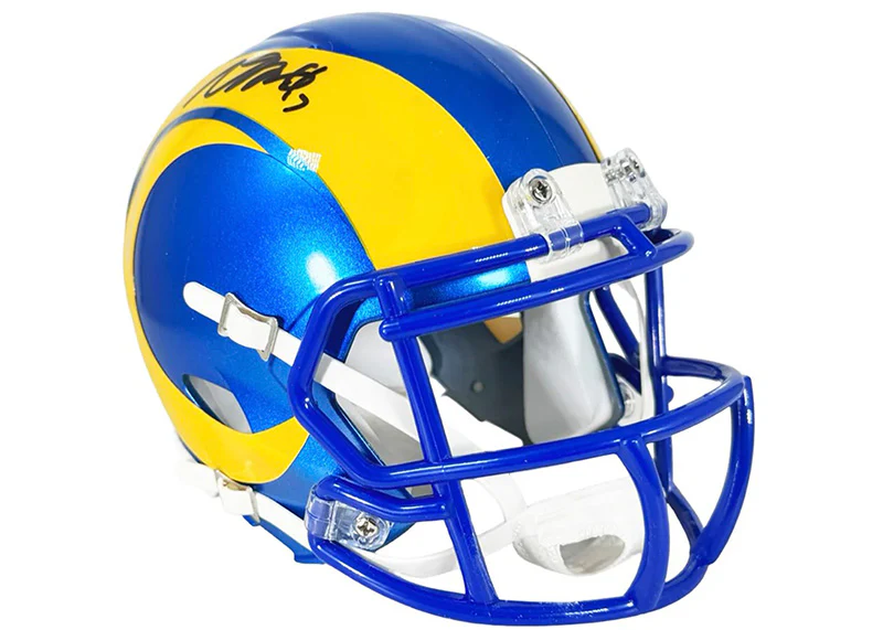 Davante Adams Signed Los Angeles Rams Speed Mini Football Helmet (JSA)