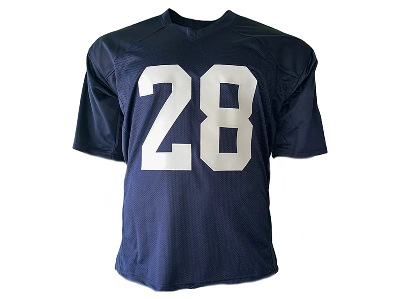 Rocky Bleier Signed 66 Natl Champs Insc College Navy Football Jersey (Beckett)