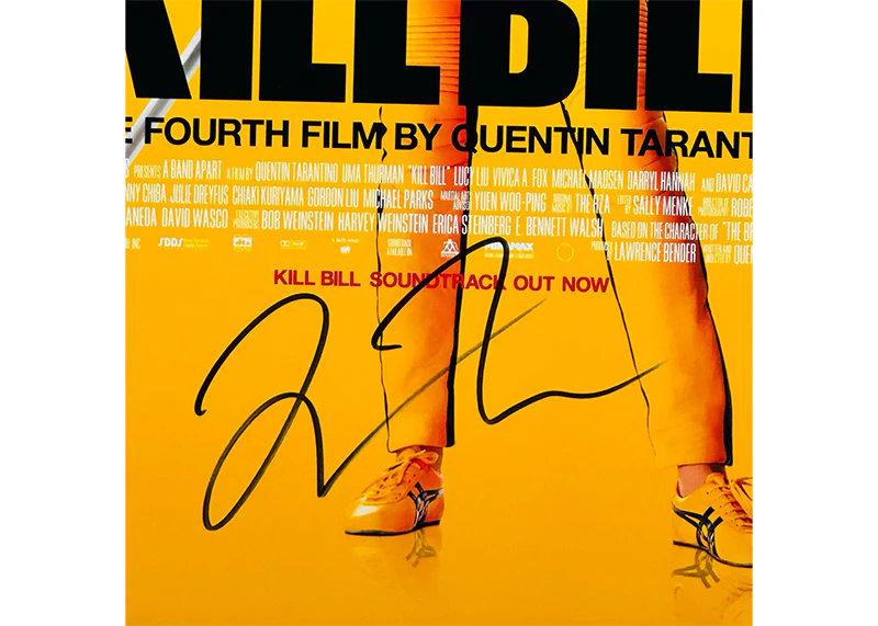 Quentin Tarantino Signed Kill Bill: Volume 1, 12x18 Photo Beckett