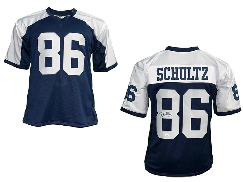 Dalton Schultz Autographed Dallas Pro Style Thanksgiving Football Jersey JSA