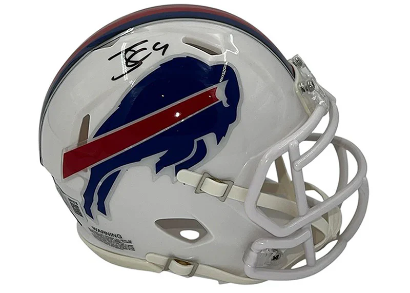 James Cook Signed Buffalo Bills Speed Mini Football Helmet JSA