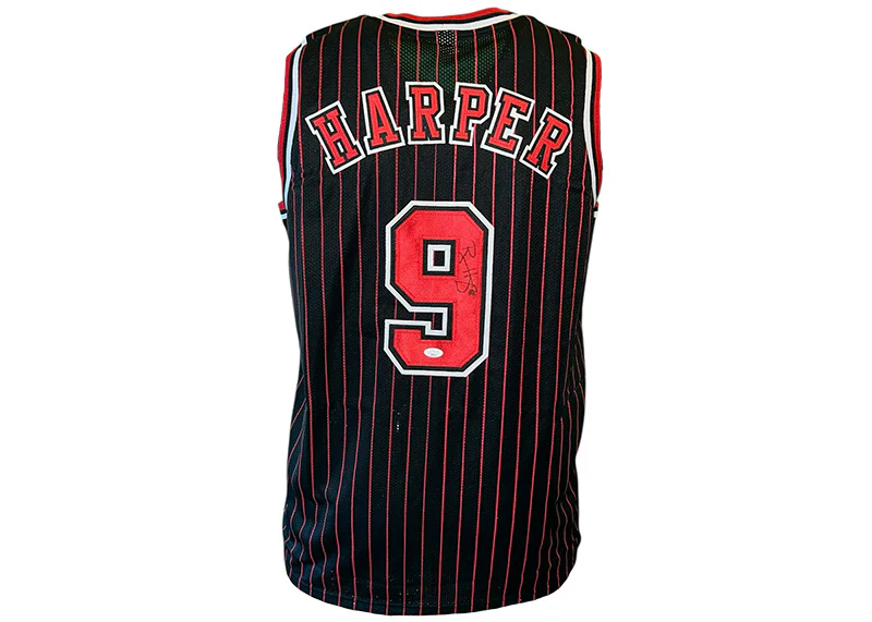 Ron Harper Signed Chicago Custom Pinstripe Jersey JSA