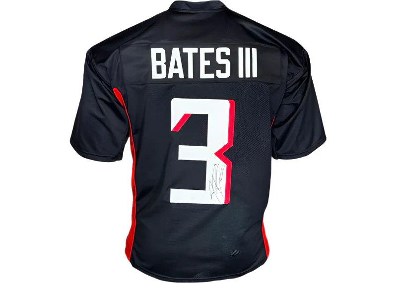 Jessie Bates III Signed Atlanta Custom Black Football Jersey JSA