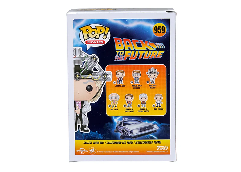 Christopher Lloyd Signed Doc With Helmet Funko Pop 959 BTTF Beckett