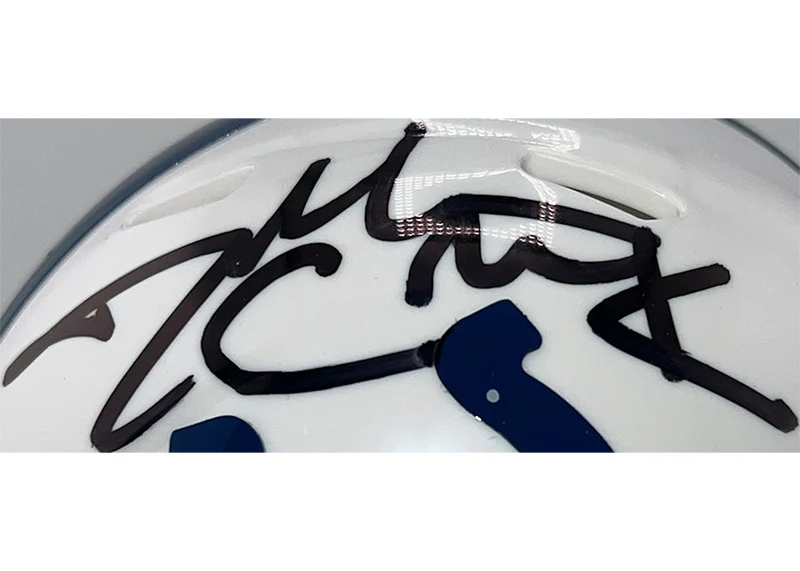 Dallas Clark Indianapolis Colts Signed Speed Mini Helmet JSA