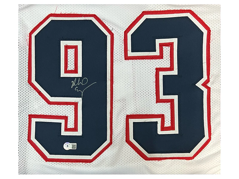 Richard Seymour Autographed New England Pro Style White Football Jersey ( Beckett )