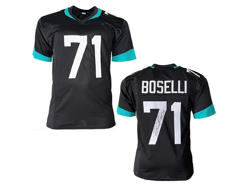 Tony Boselli Autographed Jacksonville Pro Style Black Football Jersey JSA