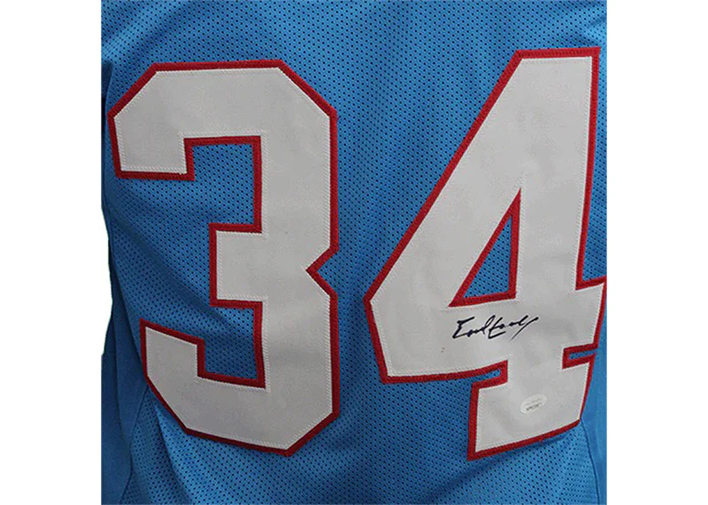 Earl Campbell Autographed Houston Custom Football Jersey Powder Blue (JSA)
