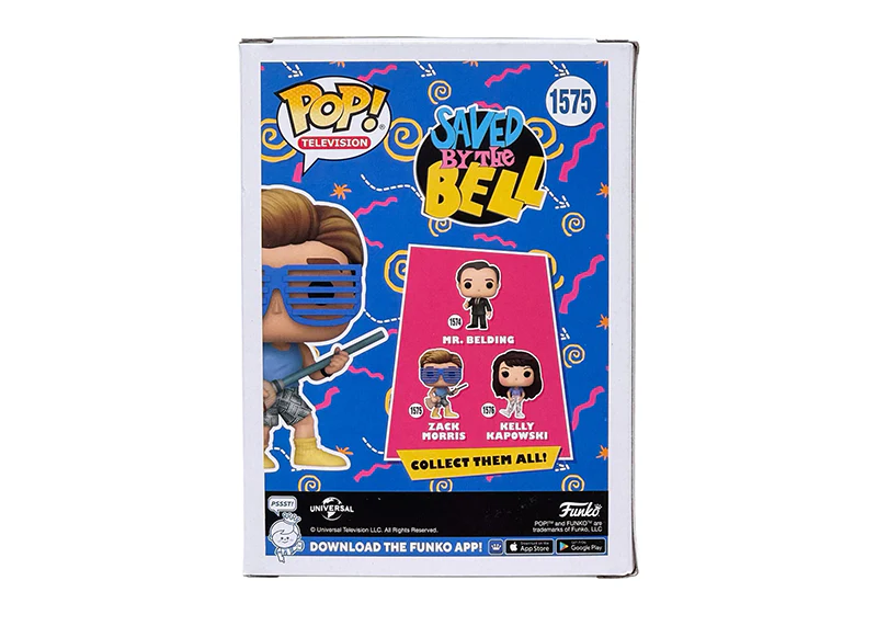Mark Paul Gosselaar Signed Zack Morris Funko Pop 1575 Saved by the Bell Beckett