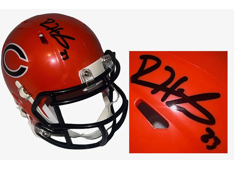 Devin Hester Signed Chicago Bears Alternate Speed Mini Helmet JSA