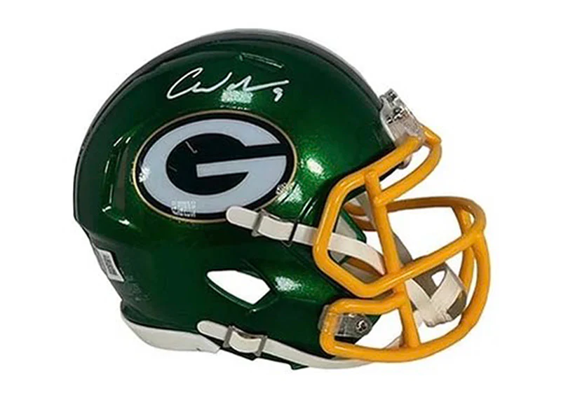 Christian Watson Autographed Green Bay Packers Mini Flash Helmet Beckett