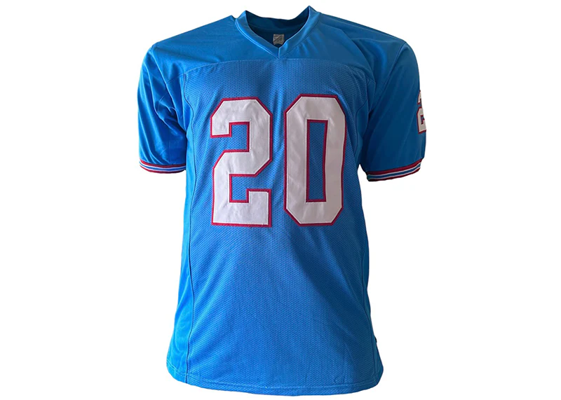 Tony Pollard Signed Tennessee Custom Powdered Blue Football Jersey Beckett