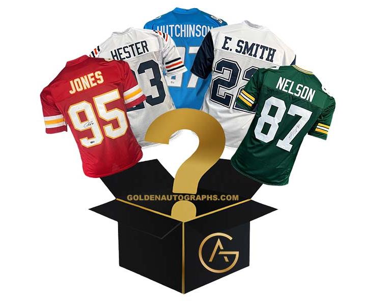 Signed 3X Football Jersey Mystery Box Guaranteed Hit