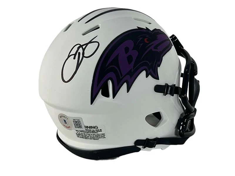 Odell Beckham Jr. Signed Lunar Baltimore Ravens Mini Helmet Beckett