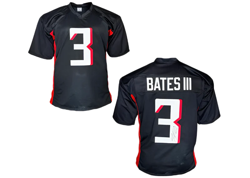 Jessie Bates III Signed Atlanta Custom Black Football Jersey JSA