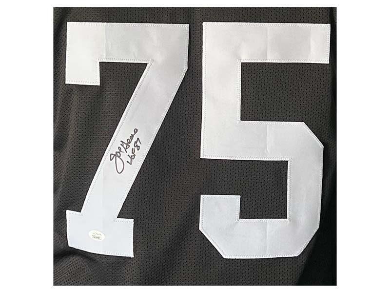 Charles Greene (Mean Joe Greene) Pittsburgh Signed Pro Style Football Jersey 87 HOF Ins JSA