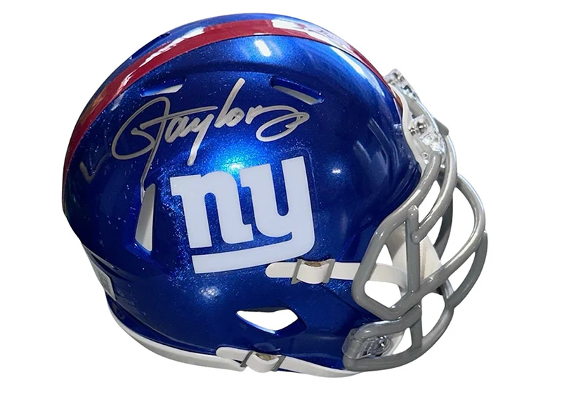 Lawrence Taylor Signed New York Giants Speed Mini Football Helmet Beckett