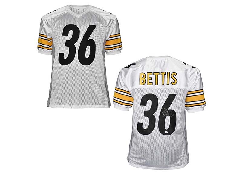 Jerome Bettis Signed Pittsburgh Custom White Football Jersey (JSA)