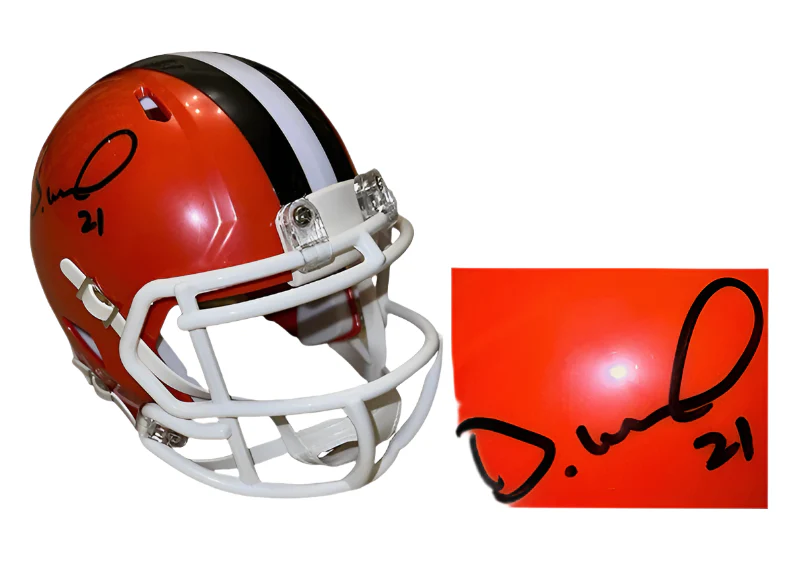 Denzel Ward Signed Cleveland Browns Mini Helmet JSA