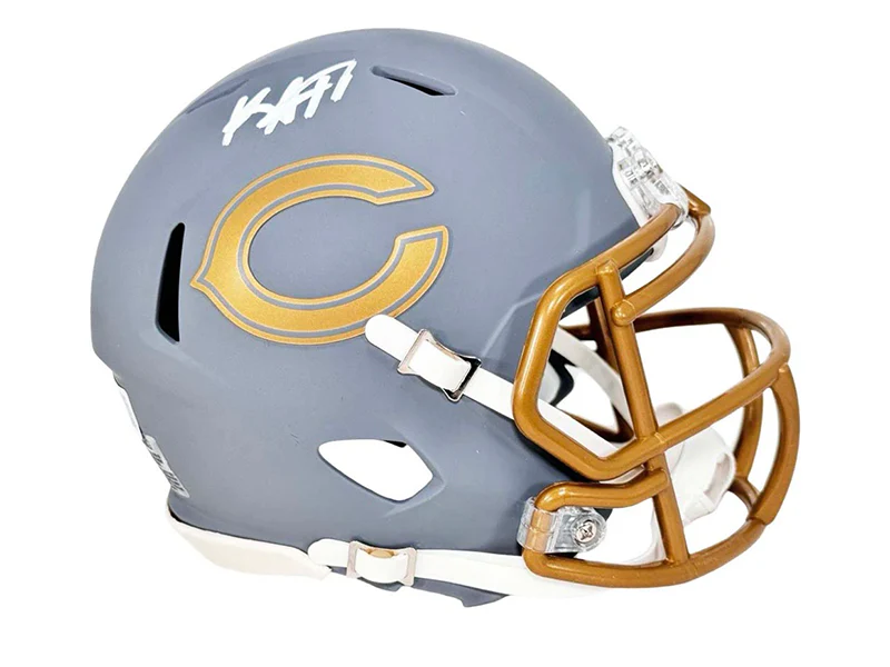 Keenan Allen Signed Chicago Bears Slate Mini Football Helmet Beckett